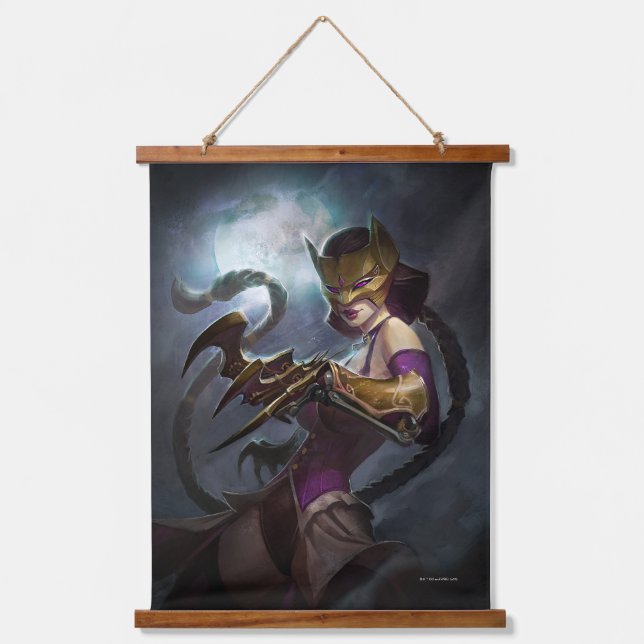 Infinite Crisis Gaslight Catwoman Illustration Hanging Tapestry (Front)