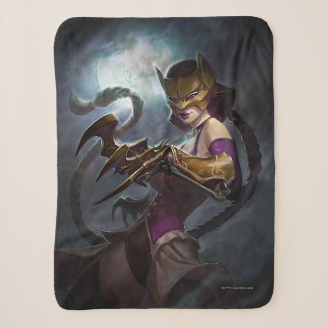 Infinite Crisis Gaslight Catwoman Illustration Sherpa Blanket (Front)