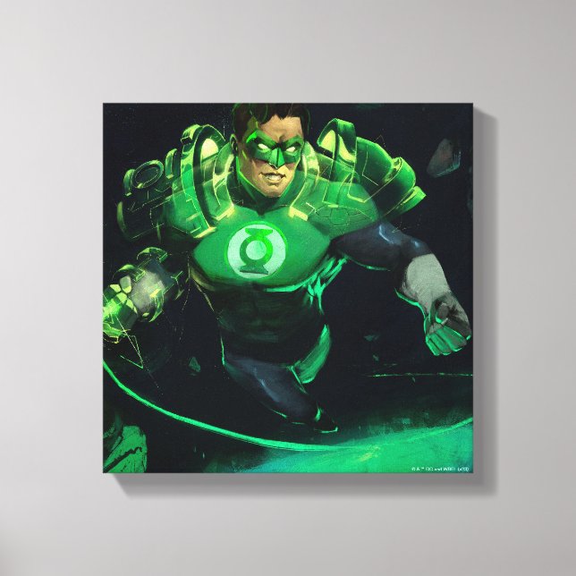 Infinite Crisis Green Lantern Illustration Canvas Print (Front)
