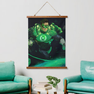 Infinite Crisis Green Lantern Illustration Hanging Tapestry