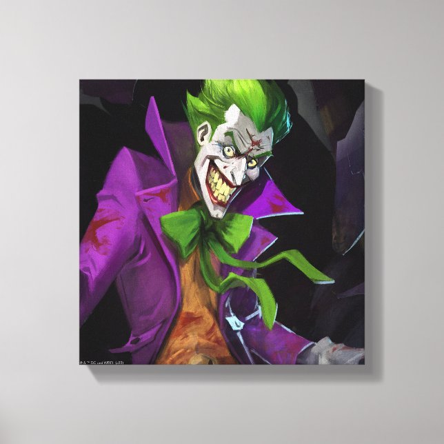 Infinite Crisis Joker Illustration Canvas Print (Front)