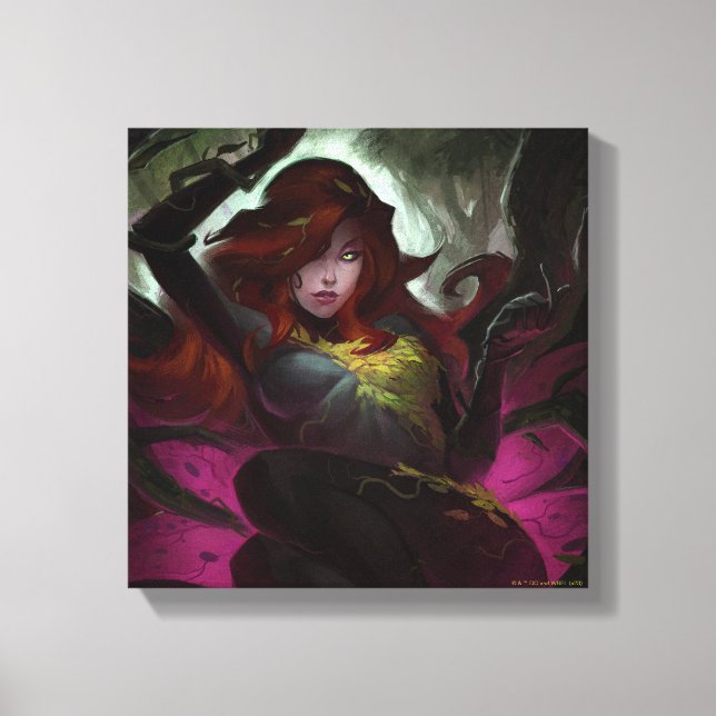 Infinite Crisis Poison Ivy Illustration Canvas Print (Front)