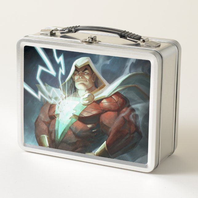 Infinite Crisis Shazam Illustration Metal Lunch Box (Front)