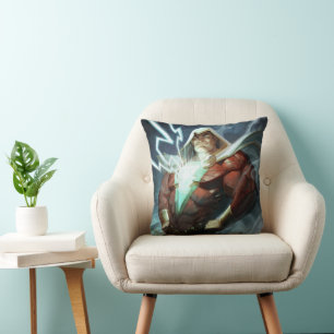 Infinite Crisis Shazam Illustration Throw Pillow
