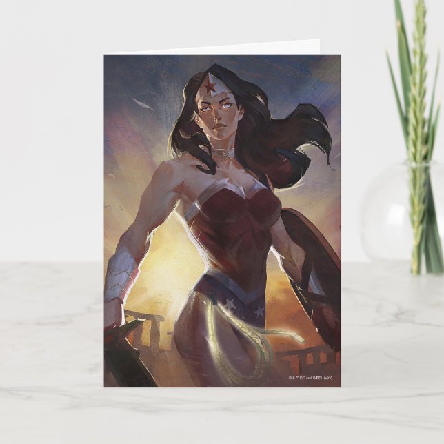 Infinite Crisis Wonder Woman Illustration Card (Front)