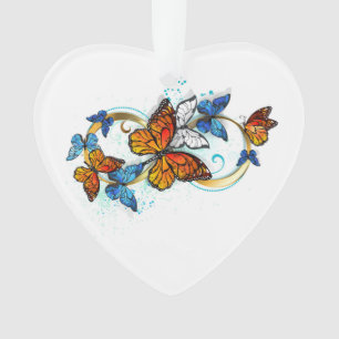 Infinité de papillons monarques
