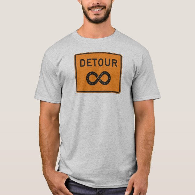 Infinite Detours Sign Cycling T-Shirt (Front)