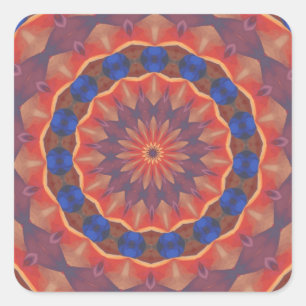 Infinite Diversities Mandala Square Sticker