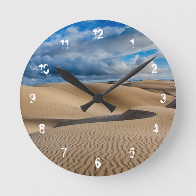 Infinite Dunes Round Clock (Front)