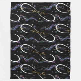 Infinite Flow Minimalist Frequency Fleece Blanket