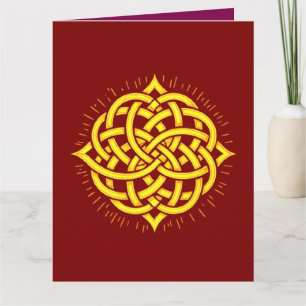 Infinite Harmony: Sacred Mandala Celtic Symbol Art Card