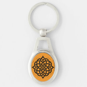 Infinite Harmony: Sacred Mandala Celtic Symbol Art Keychain