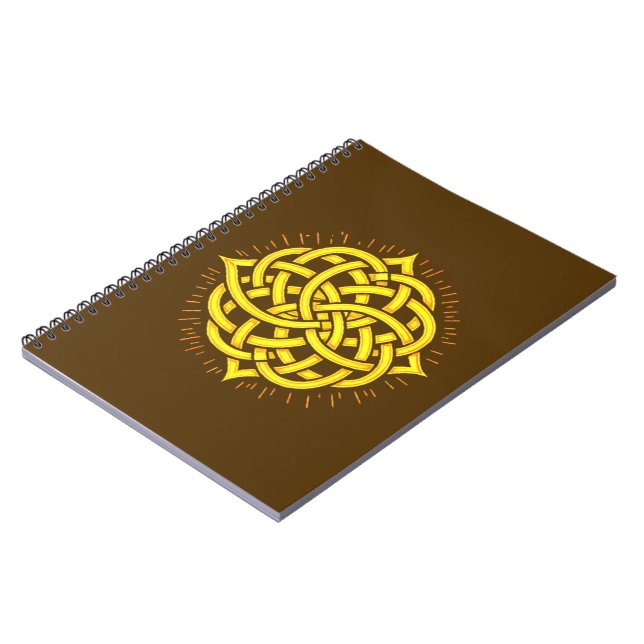 Infinite Harmony: Sacred Mandala Celtic Symbol Art Notebook (Left Side)