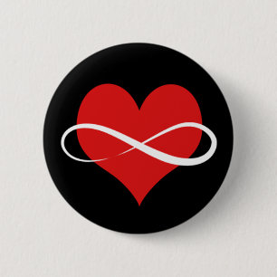Infinite Heart 2 Inch Round Button
