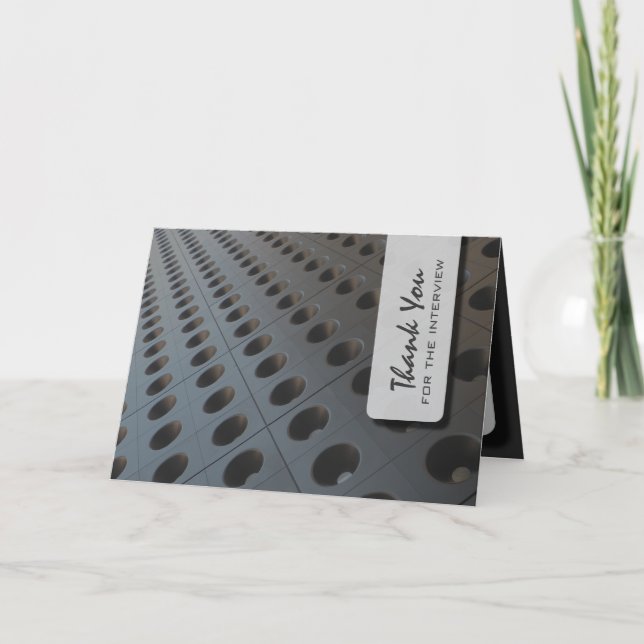 Infinite Holes Interview Thank You Card (Front)