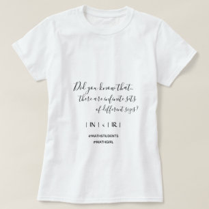 Infinite Jeux Match Math Girl T-shirt