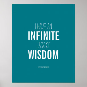 Infinite Lack Of Wisdom Poster