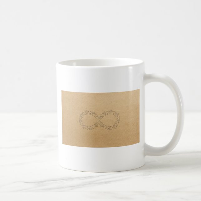Infinite Love Dog Paw Print Coffee Mug (Right)