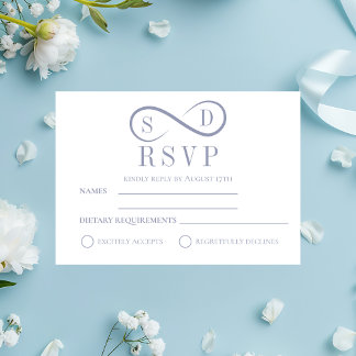 Infinité Minimaliste Poudre Bleu RSVP