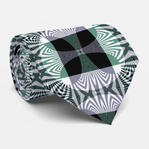 Infinite Mirage of Four-Petal Glass Shine Mandala Tie