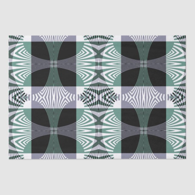 Infinite Mirage of Four-Petal Glass Shine Mandala Tissue Paper (Front)