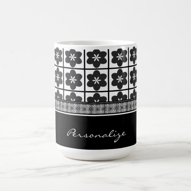 Infinite Onyx Bloom Coffee Mug (Center)