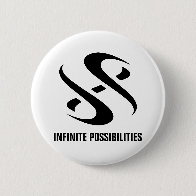 INFINITE POSSIBILITIES 2 INCH ROUND BUTTON (Front)
