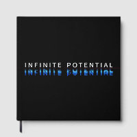"Infinite Potential" Glitch Art Dark Poster