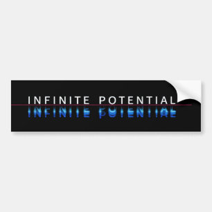 Infinite Potential Glitch Bumper Sticker