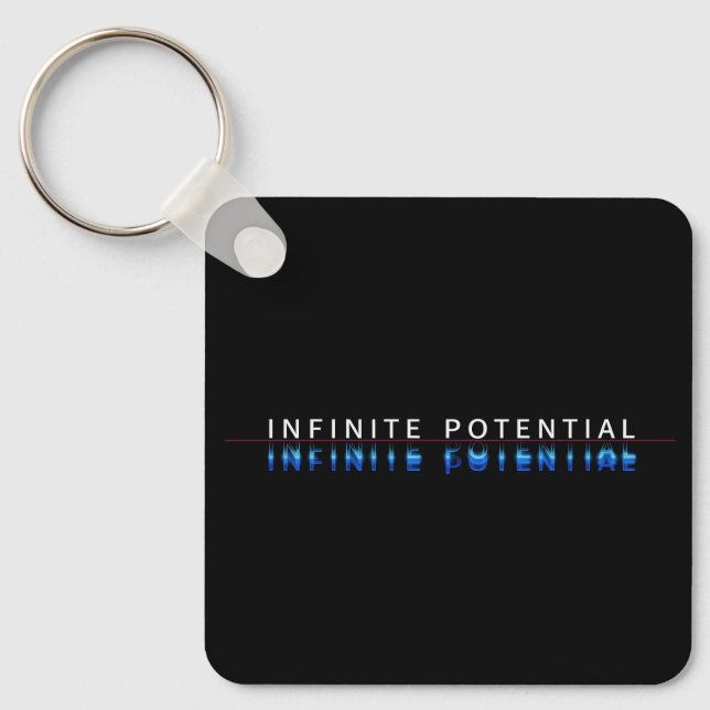 Infinite Potential Glitch Keychain (Front)