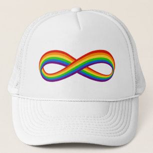 Infinite Rainbow Love Symbol Custom Gay Pride Trucker Hat
