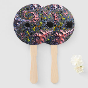 Infinite Spiral Realms Hand Fan