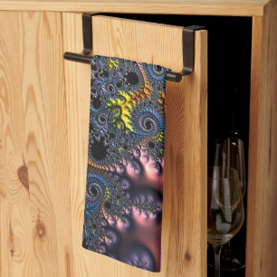 Infinite Spiral Realms Kitchen Towel