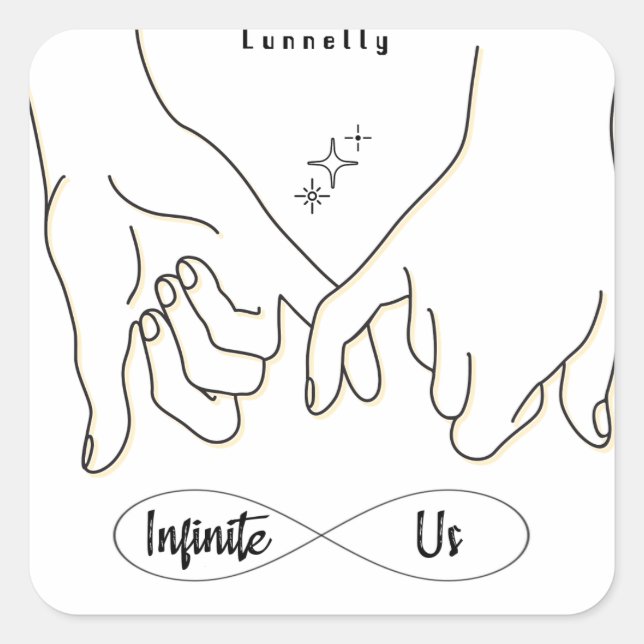 Infinite Us Square Sticker (Front)