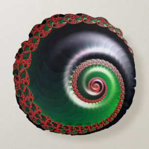 Infinite Whirl Round Pillow