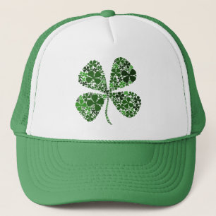 Infinitely Lucky 4-leaf Clover Trucker Hat