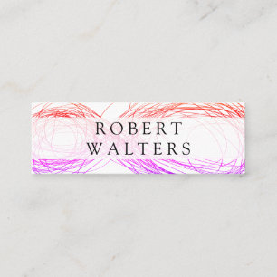 Infiniti / Colourful Expressive Line Work Mini Business Card