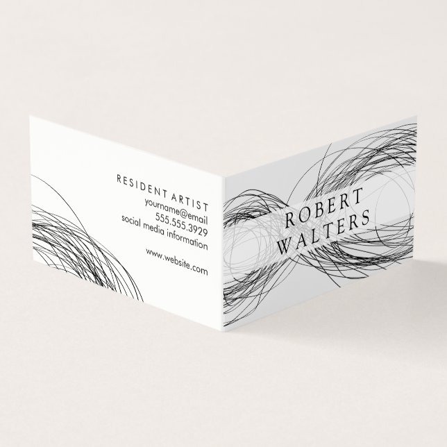 Infiniti / Expressive Line Work Business Card (Outside)
