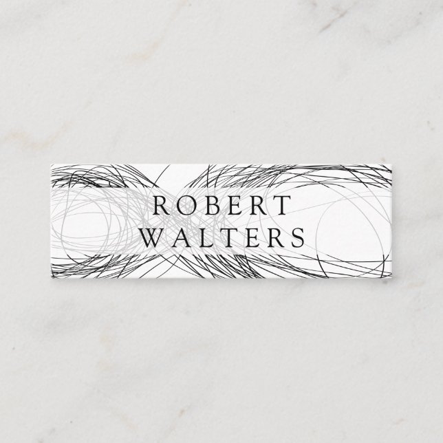 Infiniti / Expressive Line Work Mini Business Card (Front)