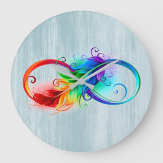 Infiniti Feather Large Clock