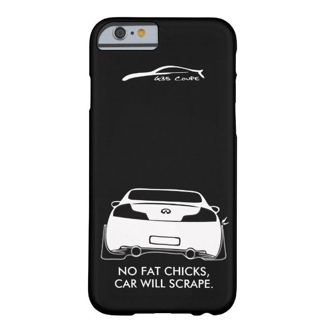 Infiniti G35 Coupe - No fat chicks Case-Mate iPhone Case (Back)