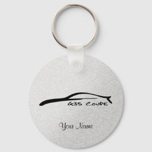 Infiniti G35 Coupe Silhouette Key-Chain (Silver) Keychain