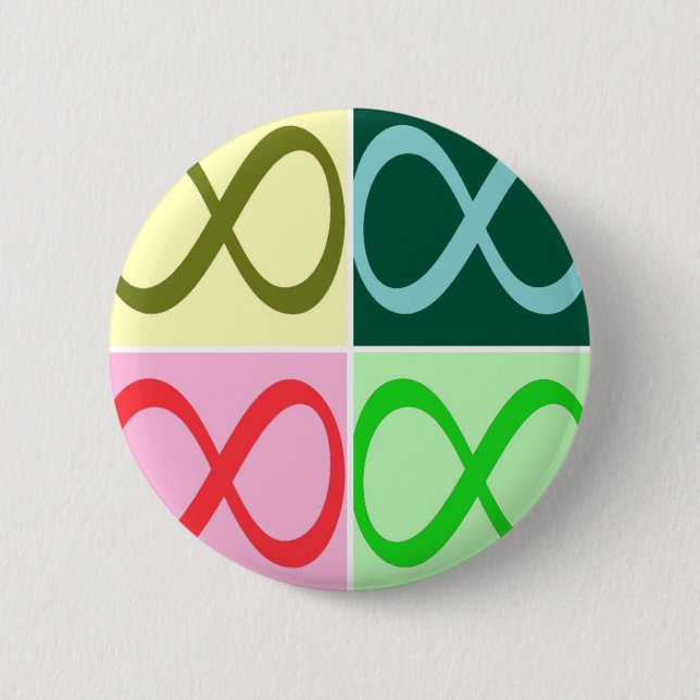 Infinity and Beyond 2 Inch Round Button (Front)