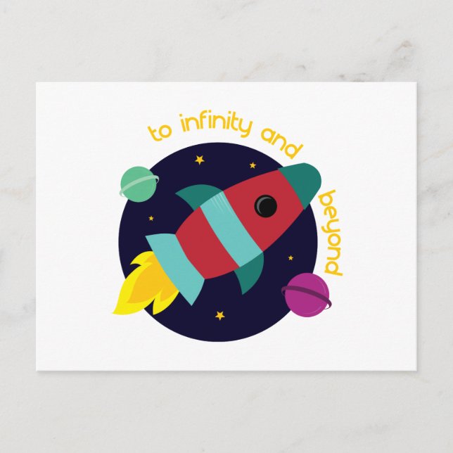 Infinity And Beyond Postcard (Front)