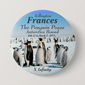 Infinity Antarctica feb 2013 Penguin Posse 3 Inch Round Button