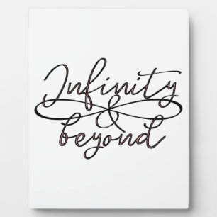 Infinity & beyond endless love couples typo plaque