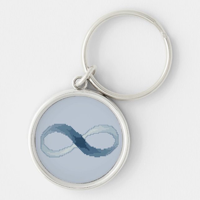 Infinity Blue Keychain (Front)