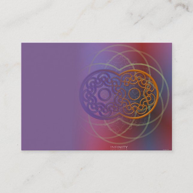 Infinity Business Card for Healers (Front)