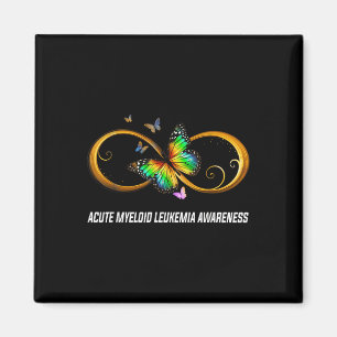 Infinity Butterfly Acute Myeloid Leukaemia Awarene Magnet