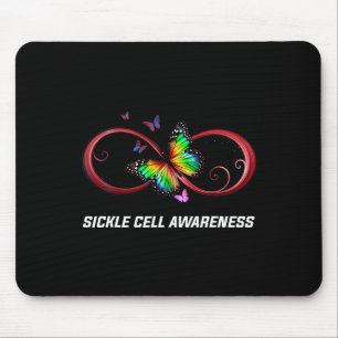 Infinity Butterfly Sickle Cell Awareness  Mouse Pad